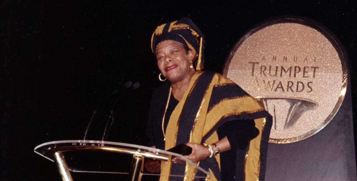 maya angelou accepting award