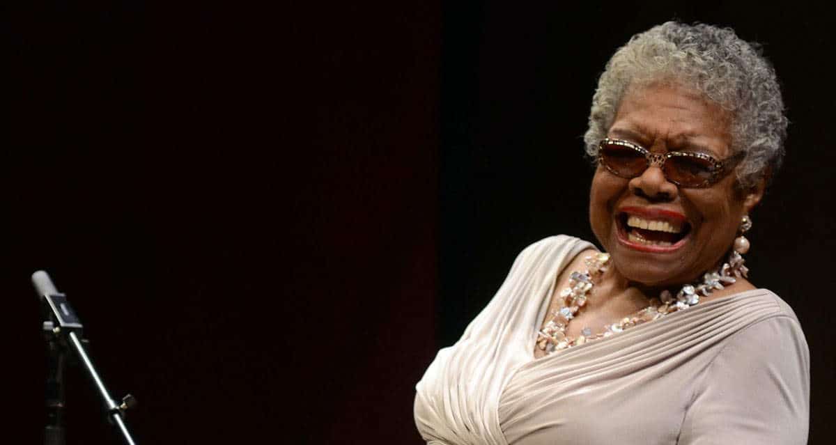 maya angelou laughing