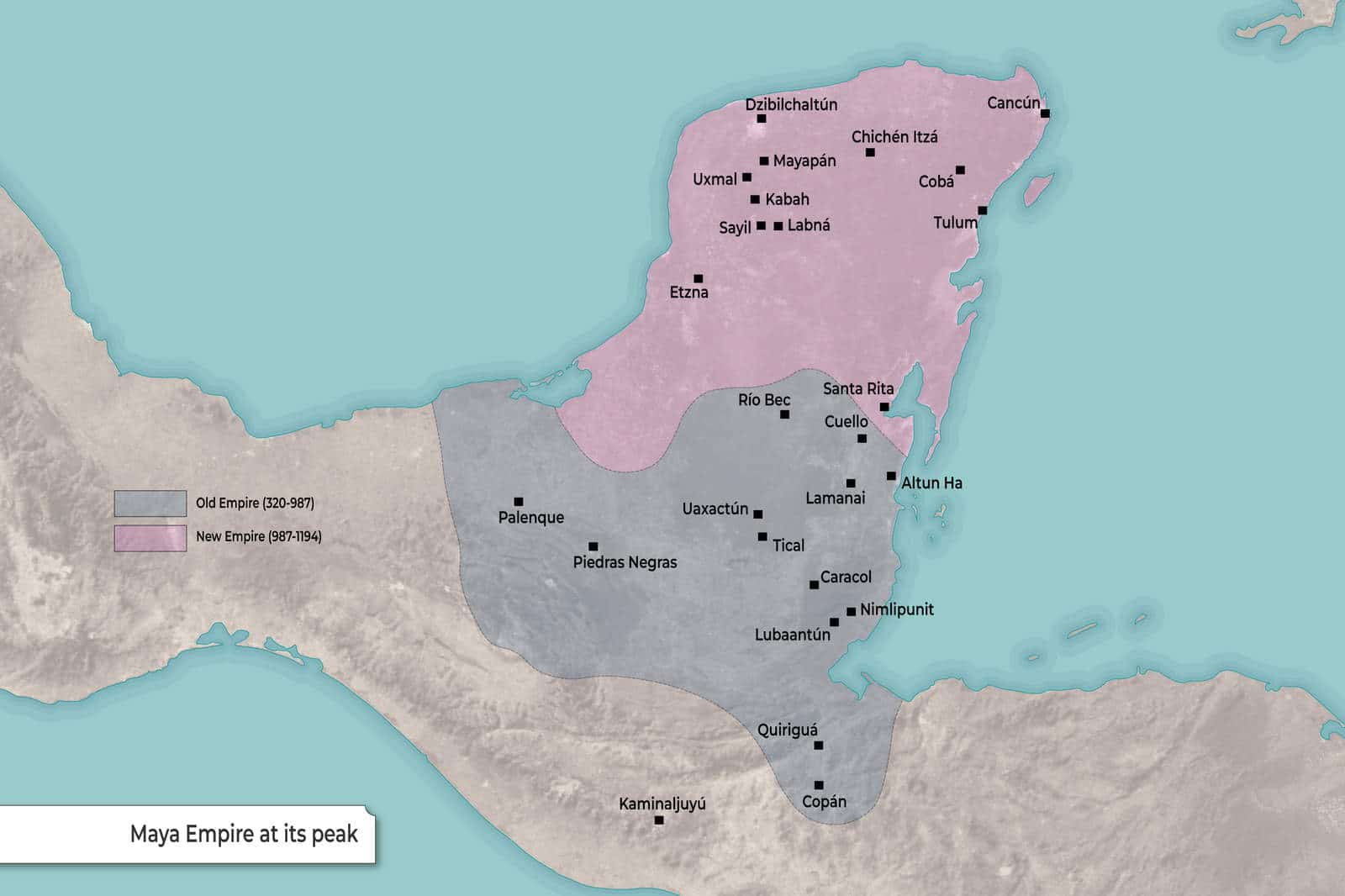 Map: Maya Empire