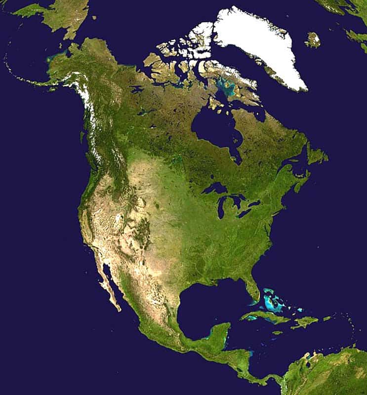 satellite north america