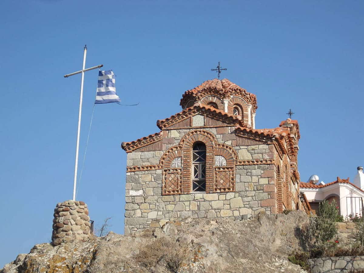 orthodox church sigri lesbos greece