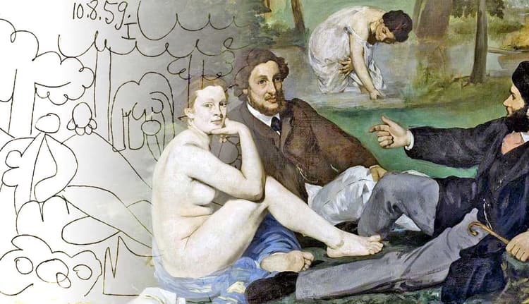 6 Interpretative Copies of Édouard Manet’s Luncheon on the Grass